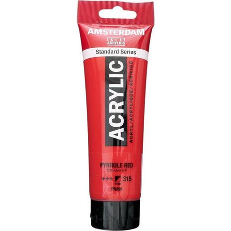 Ακρυλικό χρώμα Talens Amsterdam 315 pyrrole red 120 ml