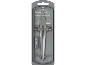 Διαβήτης Faber Castell Stream με μηχανισμό εύκολης ρύθμισης ασημί 174510