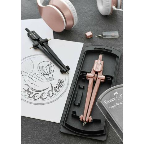 Διαβήτης Faber Castell Stream με μηχανισμό εύκολης ρύθμισης σε διάφορα χρώματα 174551