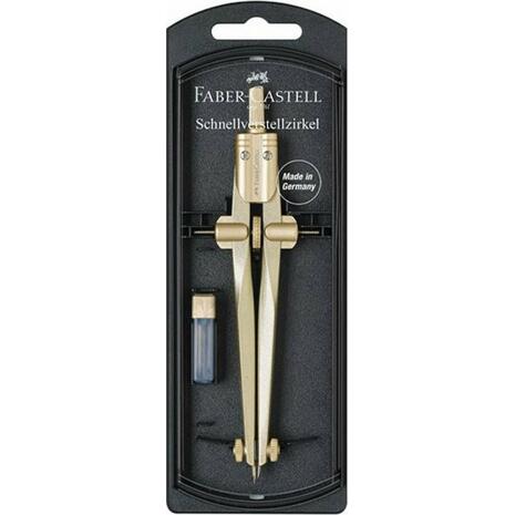 Διαβήτης Faber Castell Stream με μηχανισμό εύκολης ρύθμισης χρυσός 174540