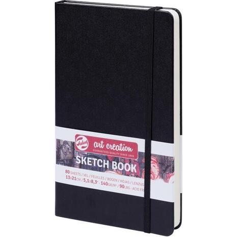 Μπλοκ Sketch Book Talens 13x21cm 80 φύλλων μαύρο (38899)