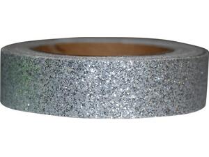 Αυτοκόλλητη ταινία glitter 1,5εκ., 2μέτρα ασημί (27774-17)