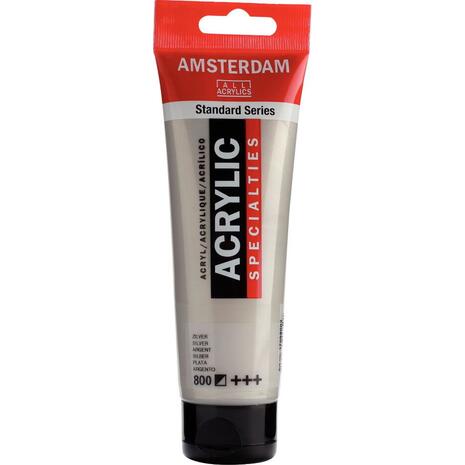 Ακρυλικό χρώμα Talens Amsterdam 800 silver 120 ml
