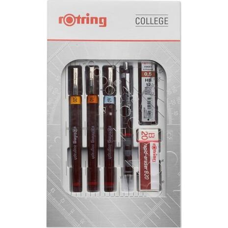Σετ Ραπιδογράφοι Rotring Isograph College set 0.2/0.4/0.6mm (S0699390)