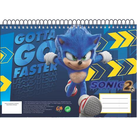 Μπλοκ Ζωγραφικής GIM Sonic Α4 23x33cm 30 φύλλων (334-80413) - Ανακάλυψε Μπλοκ ζωγραφικής σε διάφορα μεγέθη και υπέροχα σχέδια από το Oikonomou-shop.gr.