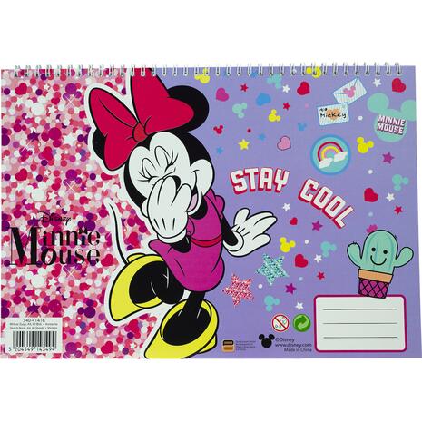 Μπλοκ Ζωγραφικής GIM Minnie Α4 23x33cm 40 φύλλων με αυτοκόλλητα (340-41416) - Ανακάλυψε Μπλοκ ζωγραφικής σε διάφορα μεγέθη και υπέροχα σχέδια από το Oikonomou-shop.gr.