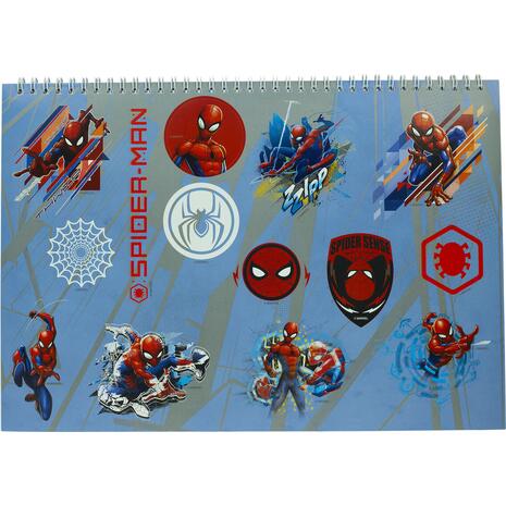 Μπλοκ Ζωγραφικής GIM Spiderman Α4 23x33cm 40 φύλλων με αυτοκόλλητα (337-03416) - Ανακάλυψε Μπλοκ ζωγραφικής σε διάφορα μεγέθη και υπέροχα σχέδια από το Oikonomou-shop.gr.