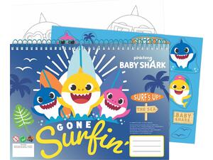 Μπλοκ Ζωγραφικής GIM Baby Shark Α4 23x33cm 40 φύλλων με αυτοκόλλητα (334-67416) - Ανακάλυψε Μπλοκ ζωγραφικής σε διάφορα μεγέθη και υπέροχα σχέδια από το Oikonomou-shop.gr.