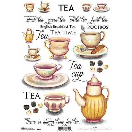 Ριζόχαρτο  για Decoupage Next "tea red" 21x29εκ. (ITD-R412) (1 τεμάχιο) - Ανακάλυψε όλα τα είδη που χρειάζεσαι για την αγαπημένη σου τεχνική Decoupage από το Oikonomou-shop.gr.