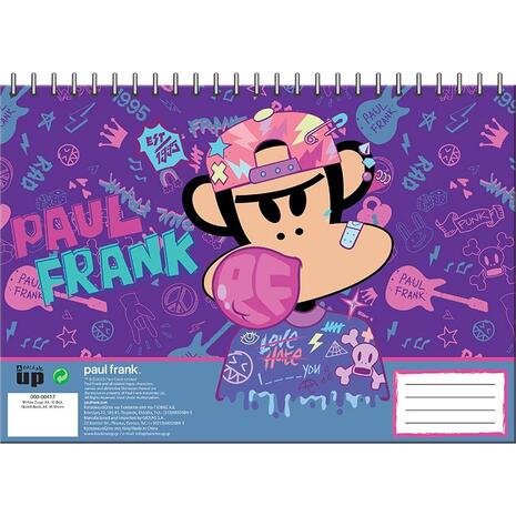 Μπλοκ ζωγραφικής BMU Paul Frank Bubble A4  23x33cm 30 φύλλων (346-80417)