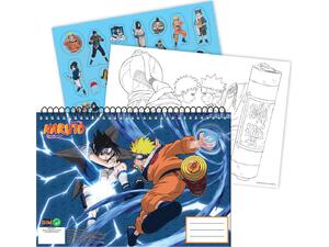 Μπλοκ Ζωγραφικής GIM Naruto Α4 23x33cm 40 φύλλων με αυτοκόλλητα (369-00416)