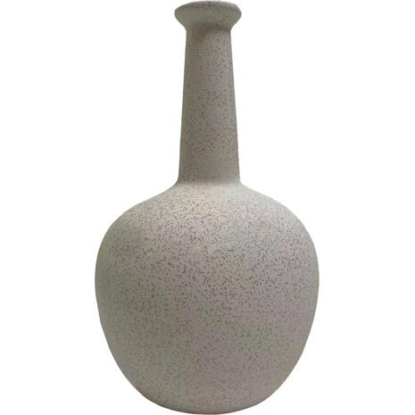 ΕΠΙΤΡΑΠΕΖΙΟ ΚΕΡΑΜΙΚΟ ΔΙΑΚΟΣΜΗΤΙΚΟ ELENDIL HM4593.01 ΥΠΟΛΕΥΚΟ ΚΡΥΣΤΑΛΛΙΚΟ Φ15x25Υεκ