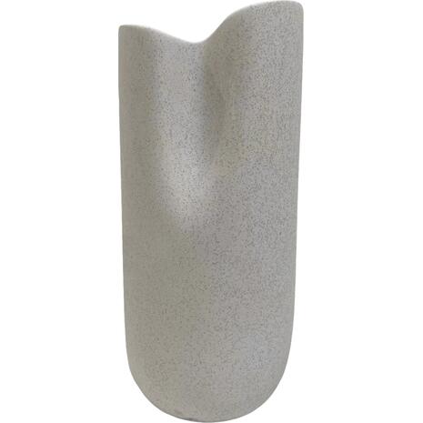 ΕΠΙΤΡΑΠΕΖΙΟ ΚΕΡΑΜΙΚΟ ΔΙΑΚΟΣΜΗΤΙΚΟ GLAZE HM4606.01 ΚΡΥΣΤΑΛΛΙΚΟ ΥΠΟΛΕΥΚΟ 17x16,5x37Υεκ