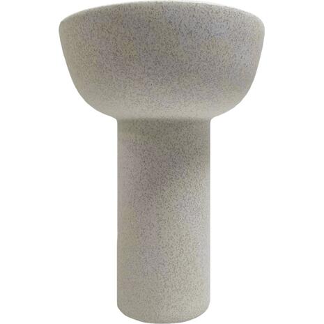 ΕΠΙΤΡΑΠΕΖΙΟ ΚΕΡΑΜΙΚΟ ΔΙΑΚΟΣΜΗΤΙΚΟ ELENDIL HM4602.01 ΥΠΟΛΕΥΚΟ ΚΡΥΣΤΑΛΛΙΚΟ Φ23x32Υ εκ.