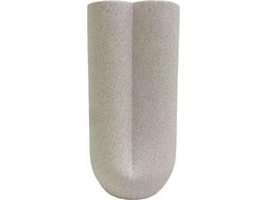 ΕΠΙΤΡΑΠΕΖΙΟ ΚΕΡΑΜΙΚΟ ΔΙΑΚΟΣΜΗΤΙΚΟ GLAZE HM4612.01 ΚΡΥΣΤΑΛΛΙΚΟ ΥΠΟΛΕΥΚΟ Φ14x29Υεκ