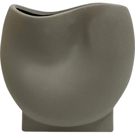 ΕΠΙΤΡΑΠΕΖΙΟ ΚΕΡΑΜΙΚΟ ΔΙΑΚΟΣΜΗΤΙΚΟ GLAZE HM4610.03 ΓΚΡΙ ΜΑΤ 26x14x25Υεκ