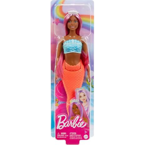 Κούκλα Barbie Mermaid with Colorful Hair, Tails and Headband Accessories (HRR04)