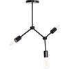ΦΩΤΙΣΤΙΚΟ ΟΡΟΦΗΣ 3-ΦΩΤΟ LIGHTY HM7404.11 ΜΕΤΑΛΛΟ ΣΕ ΜΑΥΡΟ 52x5x48Υεκ.