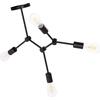 ΦΩΤΙΣΤΙΚΟ ΟΡΟΦΗΣ 4-ΦΩΤΟ LIGHTY HM7405.11 ΜΕΤΑΛΛΟ ΣΕ ΜΑΥΡΟ 57x5x52Υεκ.