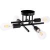 ΦΩΤΙΣΤΙΚΟ ΟΡΟΦΗΣ ΠΟΛΥΦΩΤΟ LIGHTY HM7428.11 ΜΕΤΑΛΛΟ ΣΕ ΜΑΥΡΟ 28x28x15Υεκ.
