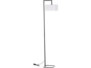 ΦΩΤΙΣΤΙΚΟ ΔΑΠΕΔΟΥ BRANS HM7532.11 ΜΕΤΑΛΛΟ ΜΑΥΡΟ--PVC ΛΕΥΚΟ ΚΑΠΕΛΟ 25x33x170Υεκ.