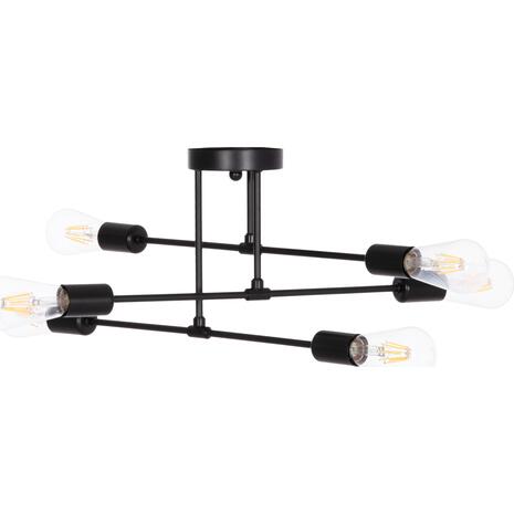 ΦΩΤΙΣΤΙΚΟ ΟΡΟΦΗΣ ΠΟΛΥΦΩΤΟ LIGHTY HM7427.11 ΜΕΤΑΛΛΟ ΣΕ ΜΑΥΡΟ 51x51x23Υεκ.