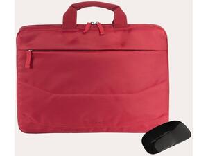 Τσάντα Laptop Tucano 15,6'' με ασύρματο ποντίκι κόκκινο