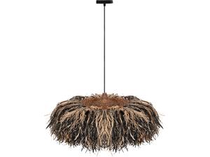 ΦΩΤΙΣΤΙΚΟ ΟΡΟΦΗΣ ORDEM HM4715 ΚΑΠΕΛΟ ΙΝΕΣ SISAL & ΜΠΑΝΑΝΑΣ-ΜΑΥΡΟ & ΦΥΣΙΚΟ Φ75εκ