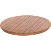 ΕΠΙΦΑΝΕΙΑ ΤΡΑΠΕΖΙΟΥ ΣΤΡΟΓΓΥΛΗ HM18132 ΞΥΛΟ TEAK--ΦΥΣΙΚΟ Φ60x4(πάχος)εκ.