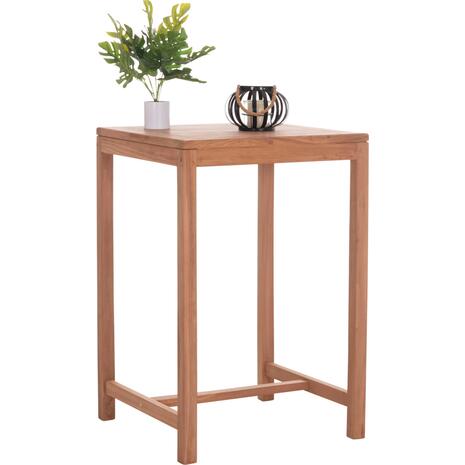 ΤΡΑΠΕΖΙ ΜΠΑΡ ΤΕΤΡΑΓΩΝΟ PRESSCOT HM18113 ΞΥΛΟ TEAK ΣΕ ΦΥΣΙΚΟ 70x70x105Υεκ.