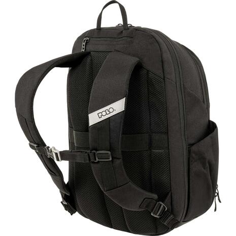 Tσάντα πλάτης 4 θέσεων Polo Quest L black-μαύρο