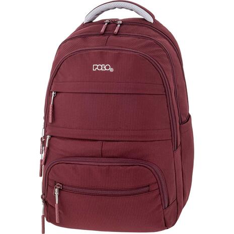 Τσάντα πλάτης 3+1 θέσεων Polo multi pocket Bordeux- μπορντό
