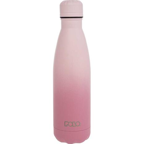 Μπουκάλι θερμός Polo Stainless Steel 500ml Ροζ/λιλά