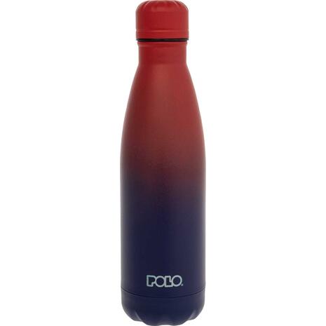 Μπουκάλι θερμός Polo Stainless Steel 500ml Μπλε/κόκκινο