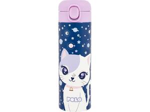 Παγουρίνο θερμός Polo Stainless Steel Junior 500ml Space cat