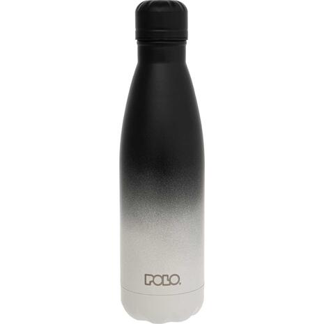 Μπουκάλι θερμός Polo Stainless Steel 500ml Μαύρο/γκρι