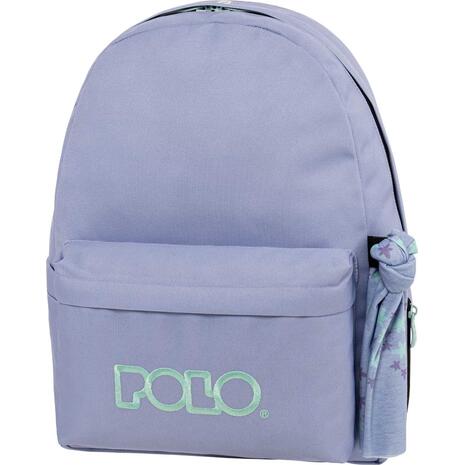 Tσάντα πλάτης 1+1 θέσεων Polo Original scarf Indigo-turquoise- Λουλακί-τιρκουάζ