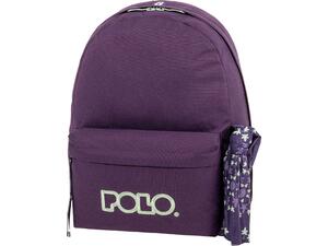 Τσάντα Πλάτης 1+1 θέσεων Polo Original Scarf Purple/turquoise- Μωβ/τιρκουάζ