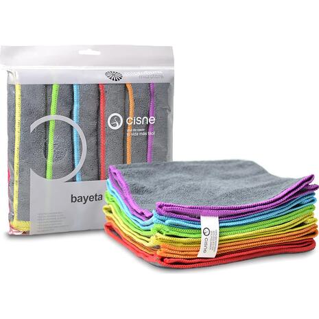 Πανάκια με μικροΐνες Cisne Bayeta Pro 36x38cm Γκρι (συσκευασία 6 τεμαχίων)