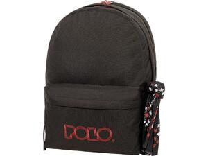 Τσάντα πλάτης 2+1 θέσεων Polo Original Double Scarf Black/bordeux-μαύρο/μπορντό