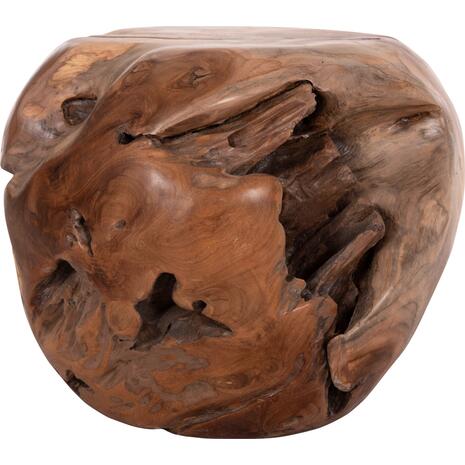 ΒΟΗΘΗΤΙΚΟ ΤΡΑΠΕΖΙ LOGGY HM18295 ΞΥΛΟ TEAK--ΦΥΣΙΚΟ 50x50x50Υεκ.