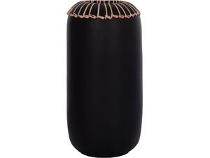 ΕΠΙΤΡΑΠΕΖΙΟ ΔΙΑΚΟΣΜΗΤΙΚΟ ΒΑΖΟ LENNOX HM4675.01S TΕΡΑΚΟΤΑ ΣΕ ΜΑΥΡΟ--Φ18x33Υεκ.