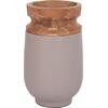 ΔΙΑΚΟΣΜΗΤΙΚΟ ΒΑΖΟ ΔΑΠΕΔΟΥ LINTER HM4662.05S FIBER CEMENT ΓΚΡΙ ΜΑΤ--ΞΥΛΟ ΤΕΑΚ Φ34x60Υεκ