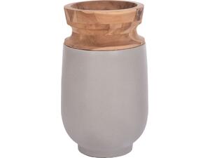 ΔΙΑΚΟΣΜΗΤΙΚΟ ΒΑΖΟ ΔΑΠΕΔΟΥ LINTER HM4662.03S FIBER CEMENT ΓΚΡΙ--ΞΥΛΟ ΤΕΑΚ Φ34x60Υεκ.