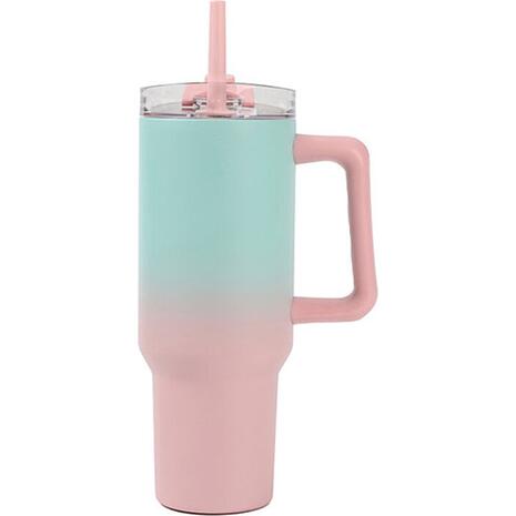 Κούπα θερμός iDrink ID0255 Travel Mug 1200ml Pink/Green