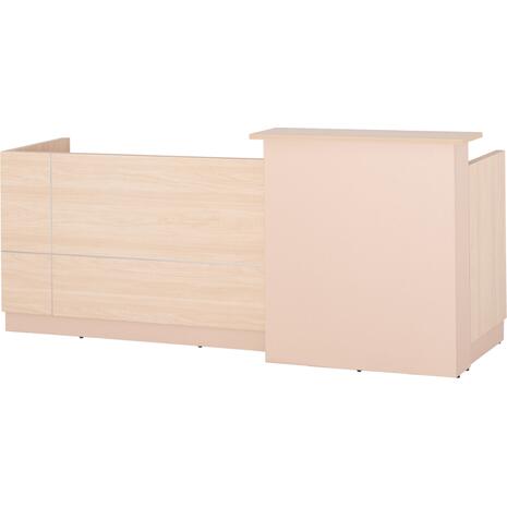 ΓΡΑΦΕΙΟ ΥΠΟΔΟΧΗΣ DALTON HM2068.02 ΜΕΛΑΜΙΝΗ ΣΕ SONAMA-ΜΠΕΖ 240x80x106Υεκ.