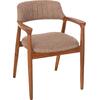 ΠΟΛΥΘΡΟΝΑ JAMES HM18259 TEAK WOOD ΜΕ ΣΑΜΠΑΝΙ ΥΦΑΣΜΑ 57x52x76Υεκ.