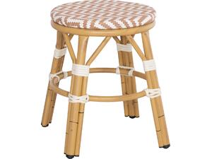 ΣΚΑΜΠΟ ΑΛΟΥΜΙΝΙΟΥ CHINO HM6285.04 BAMBOO LOOK-TEXTILENE ΛΕΥΚΟ-ΚΑΦΕ Φ36x46Υεκ.