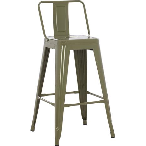ΣΚΑΜΠΟ ΜΠΑΡ ΜΕΣΑΙΟΥ ΥΨΟΥΣ ΜΕΤΑΛΛΙΚΟ MELITA-PRO HM8574.43 DARK OLIVE GREEN 43x43x88Υεκ. (Βαθύ πράσινο)
