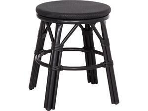 ΣΚΑΜΠΟ ΑΛΟΥΜΙΝΙΟΥ CHINO HM6285.02 BAMBOO LOOK & TEXTILENE ΣΕ ΜΑΥΡΟ Φ36x46Υεκ.